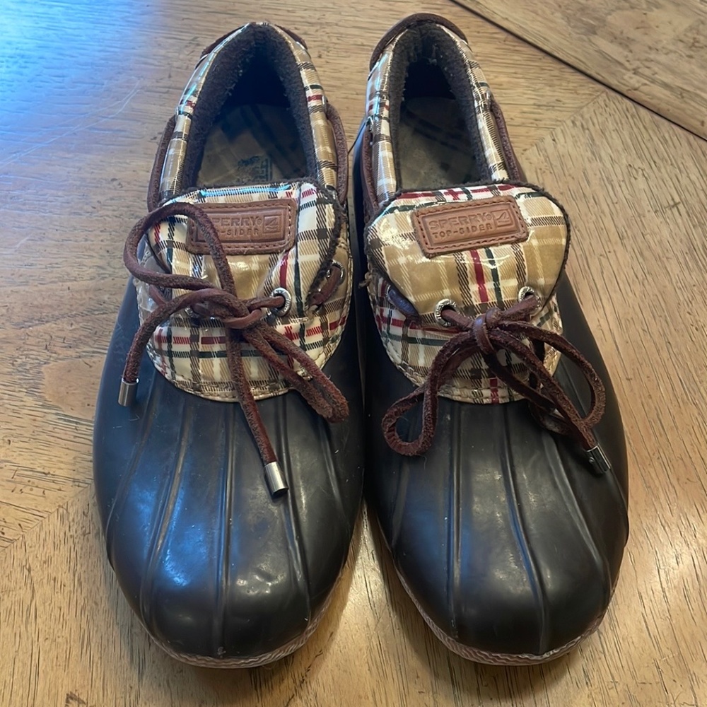 Sperry ankle rain boots